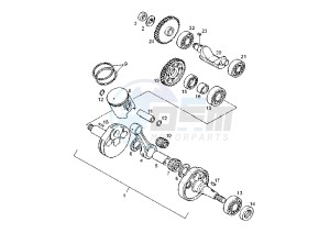 GPR RACING -125 cc drawing CRANKSHAFT