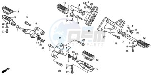 XRV750 AFRICA TWIN drawing STEP