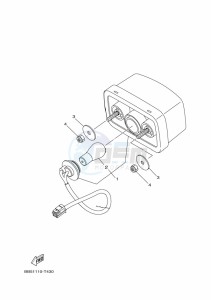 YFM450FWBD KODIAK 450 EPS (BEY3) drawing TAILLIGHT