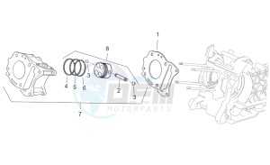 Scarabeo 250 Light e3 drawing Cylinder