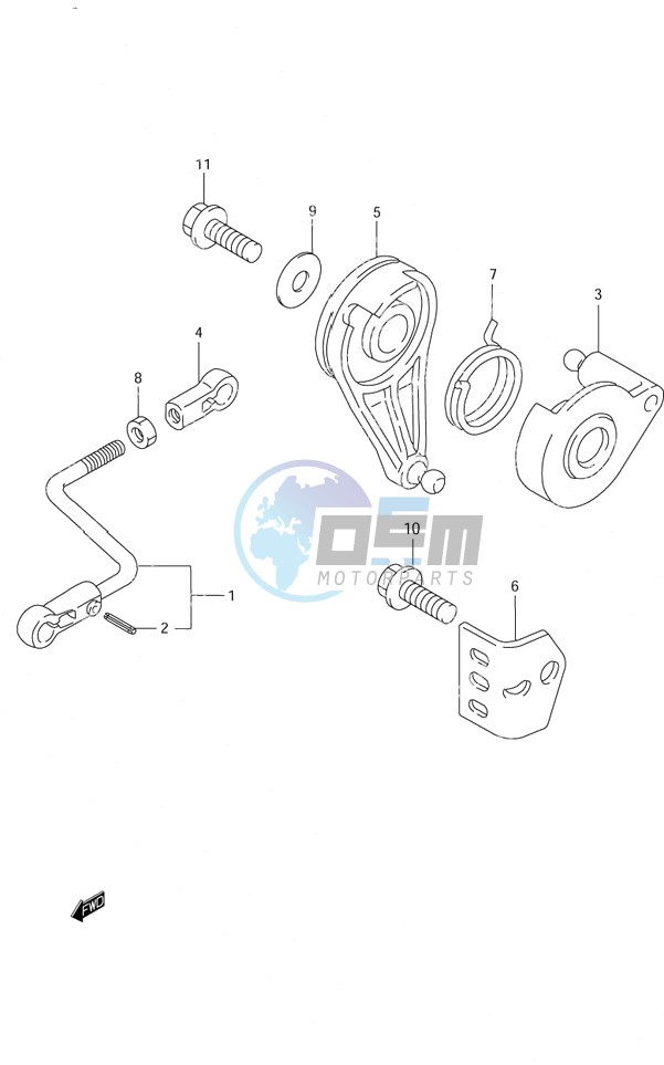 Throtle Control S/N 651001 to 652500