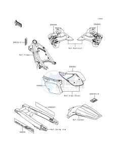 KX 250 J [KX250] (J2) [KX250] drawing LABEL