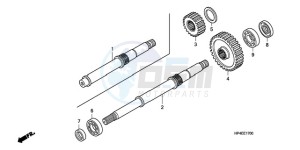 TRX420FE9 Australia - (U / 4WD) drawing FINAL SHAFT