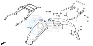 CM125C drawing REAR FENDER