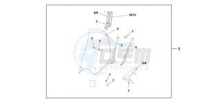 SH1259 Europe Direct - (ED) drawing WINDSHIELD