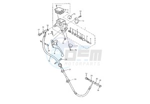 XJR 1300 drawing CLUTCH MASTER CYLINDER