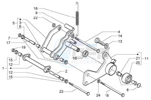 Granturismo 200 L U.S.A. drawing Swinging arm