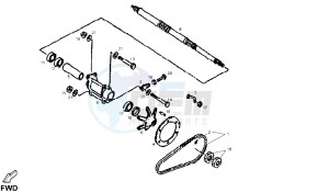 DXR - 250 CC drawing REAR WHEEL SHAFT