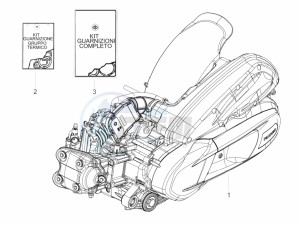 Beverly 350 4T ST ie ABS E4 300 (EMEA) drawing Engine, assembly