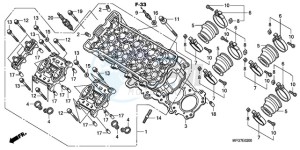 CB600FA9 Australia - (U / ABS) drawing CYLINDER HEAD