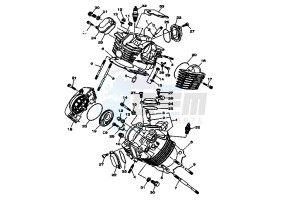 XVS A DRAG STAR CLASSIC 1100 drawing CYLINDER HEAD