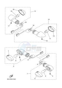 XSR700 (B341 B341 B341) drawing FLASHER LIGHT