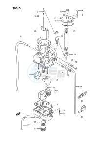 RM125 (E3) drawing CARBURETOR (MODEL N P)