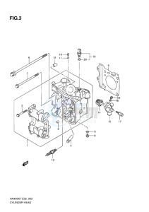 AN400 ABS BURGMAN EU-UK drawing CYLINDER HEAD