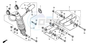 CBR600F drawing REAR CUSHION