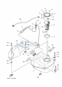 YFM700FWBD YFM7NKPAK (B5KE) drawing FUEL TANK