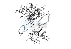 DT RE 125 drawing CRANKCASE COVER