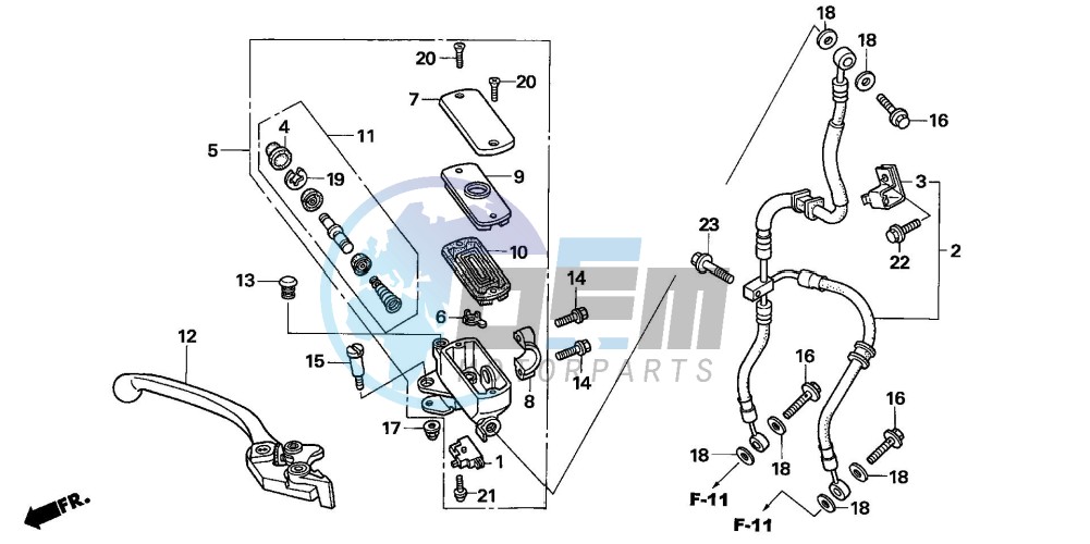 FR. BRAKE MASTER CYLINDER (CBF1000)