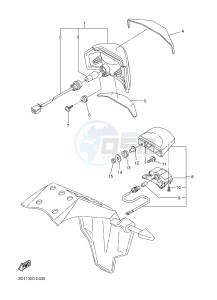 FZ1-S FZ1 FAZER 1000 (2DV1) drawing TAILLIGHT