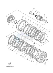 XP500 TMAX T-MAX 530 (2PWB) drawing CLUTCH