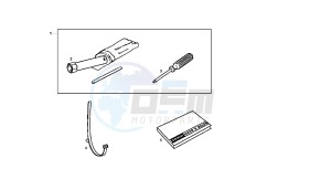 GPR NUDE SPORT - 50 CC drawing ACCESSORIES