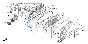 SH300A drawing AIR CLEANER