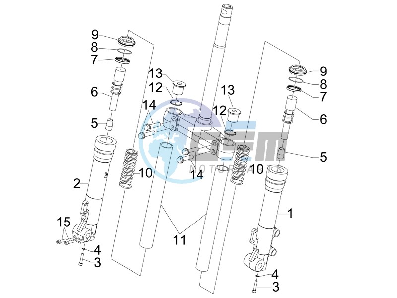 Fork components (Kayaba)