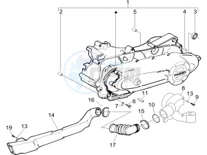 LX 50 4T NL drawing Crankcase cover and cooling