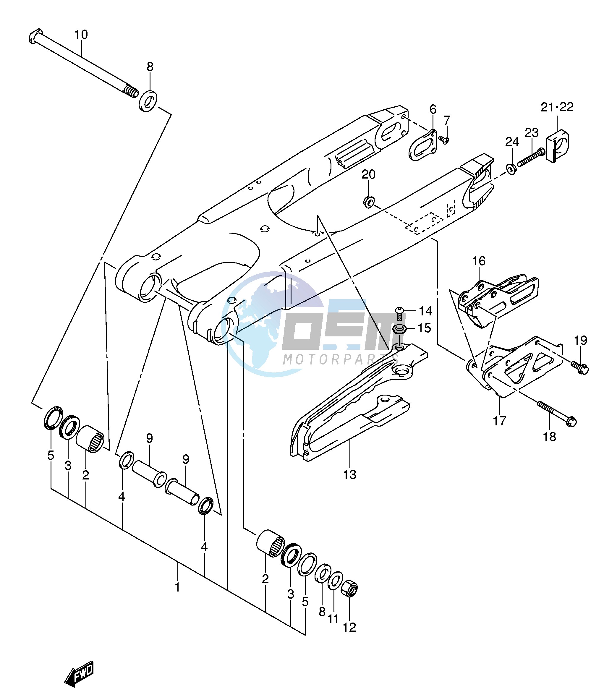 REAR SWINGING ARM