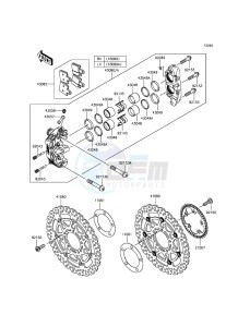 1400GTR ABS ZG1400EFF FR GB XX (EU ME A(FRICA) drawing Front Brake