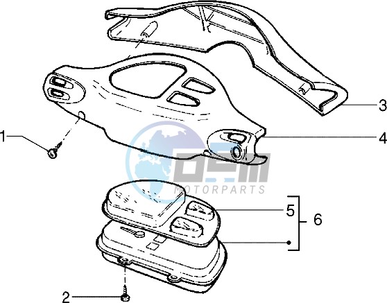 Speedometers Kms. - handlebar cover