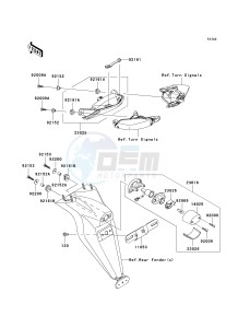 ZX 1000 D [NINJA ZX-10R] (D6F-D7FA) D7F drawing TAILLIGHT-- S- -