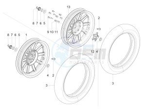 Liberty 150 4t 3v ie lem drawing Rear Wheel