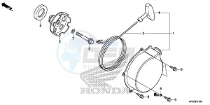 TRX420TM1E TRX420 Europe Direct - (ED) drawing RECOIL STARTER