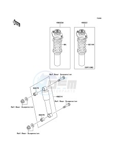 MULE 3000 KAF620G6F EU drawing Shock Absorber(s)