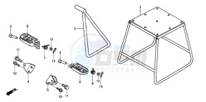 CRF250R drawing STAND/STEP