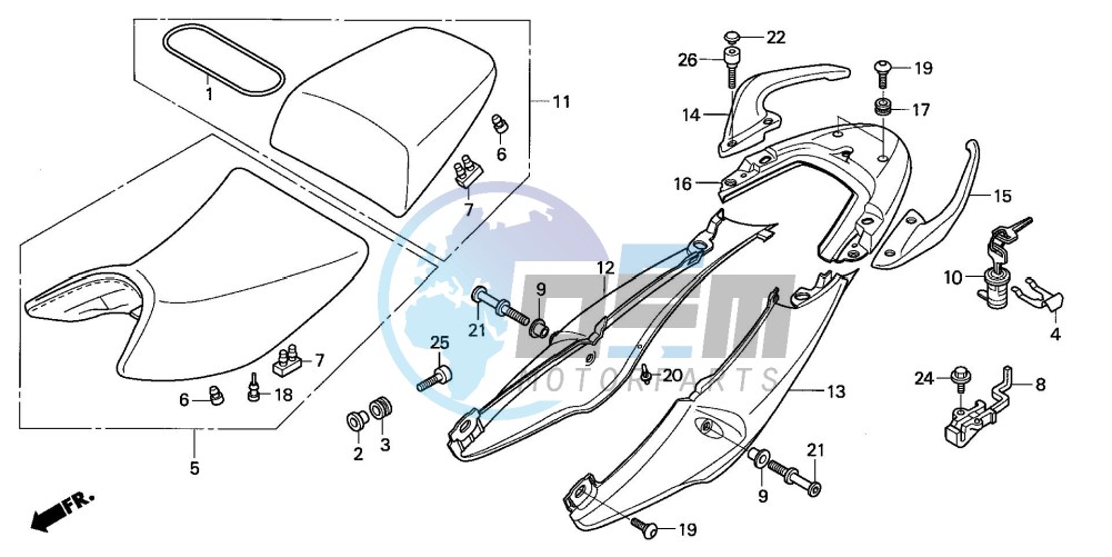 SEAT/SEAT COWL