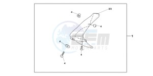 SH1259 Europe Direct - (ED) drawing KNUCKLE VISOR SET