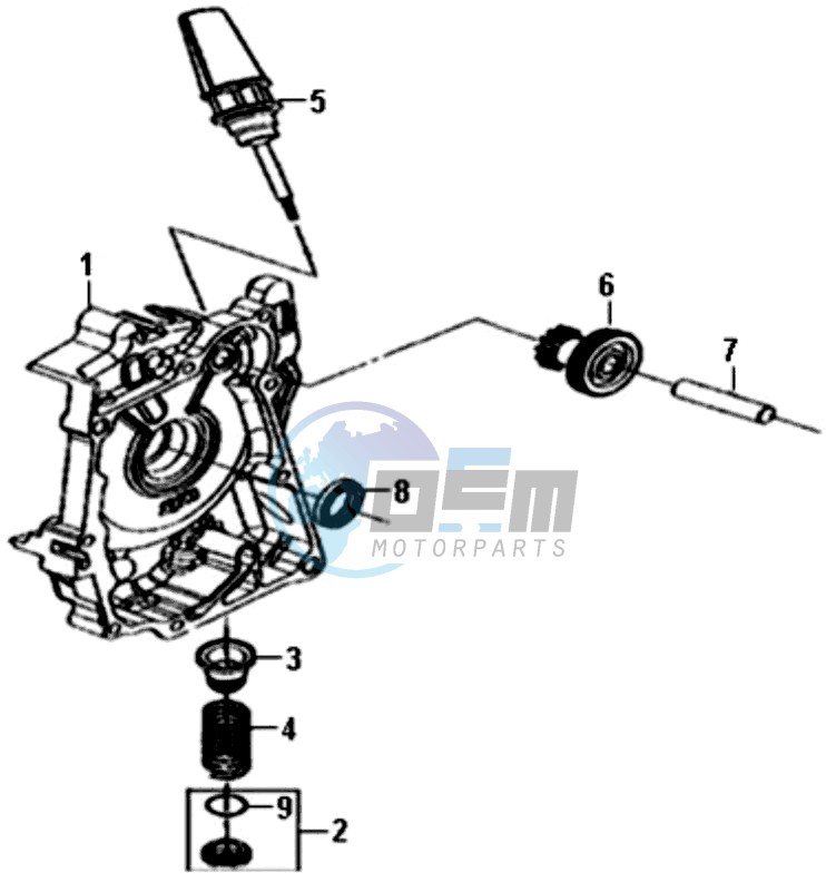 CRANKCASE RIGHT / START MOTOR