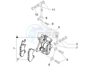 Fly 50 4t (USA) drawing Brakes hose  - Calipers