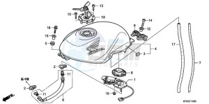 VTR2509 ED / LL MK drawing FUEL TANK