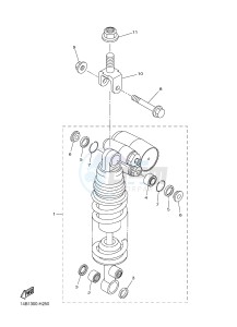 YZF-R1 YZF-R1M 998 R1 (2SG5 2SG6) drawing REAR SUSPENSION