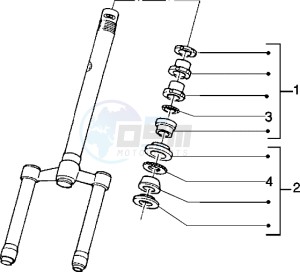 Typhoon 125 XR drawing Steering bearing ball tracks