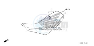 CRF70FB CRF70F ED drawing SEAT