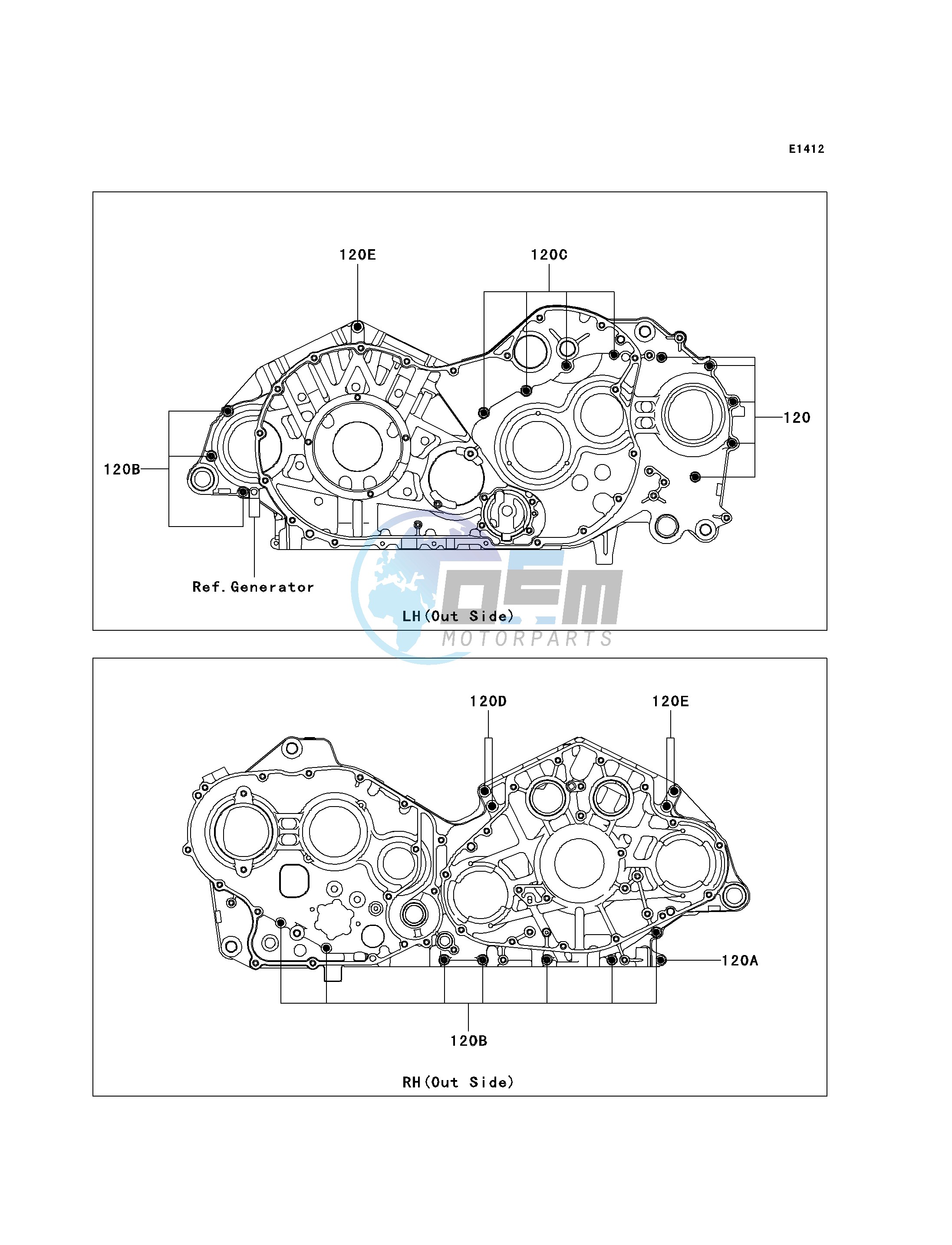 CRANKCASE BOLT PATTERN