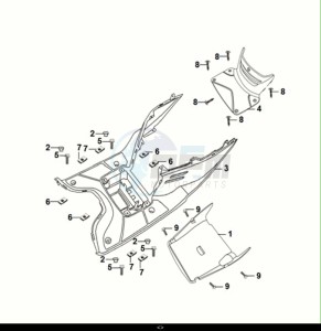 SYMPHONY CARGO 50 (AY05W9-EU) (E5) (M1) drawing FLOOR PANEL - CENTER COVER