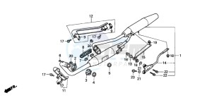 VT600CD2 drawing EXHAUST MUFFLER