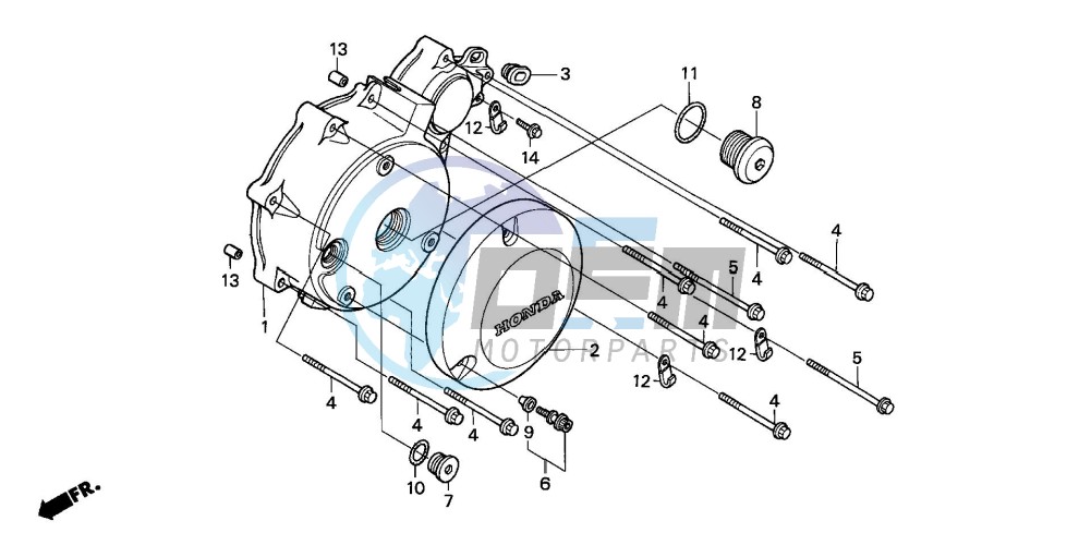 LEFT CRANKCASE COVER