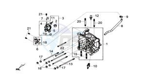 GTS 125I ABS drawing CYLINDER HEAD CPL