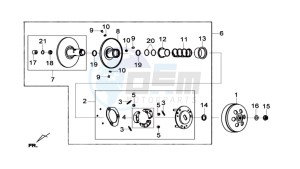 GTS 125I drawing CLUTCH